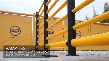 A-SAFE | iFlex High Level Single Traffic Barrier+ 6 Rails | Ramp Test