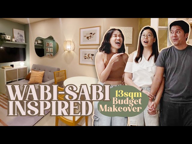 COZY Budget Makeover for a Young Family!👨‍👩‍👦 // 13sqm Wabi-Sabi Condo Transformation♥️// by Elle Uy class=