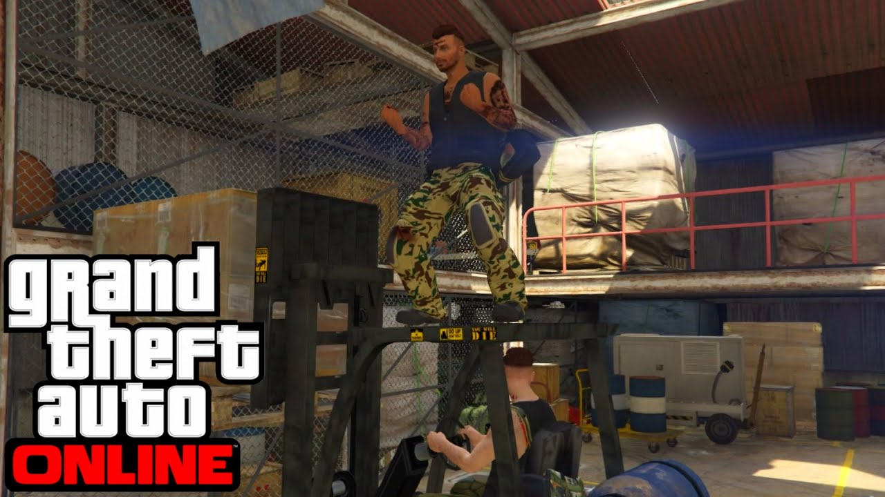 Cayo Perico SECRET METHOD in Hangar with forklift (GTA ONLINE) YouTube