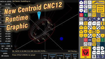 New Runtime Graphic on Centroid DIY CNC12 Version 5.40