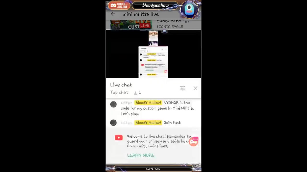 Mini Militia rank push |JOIN Now|🔴Mellow is live🔴