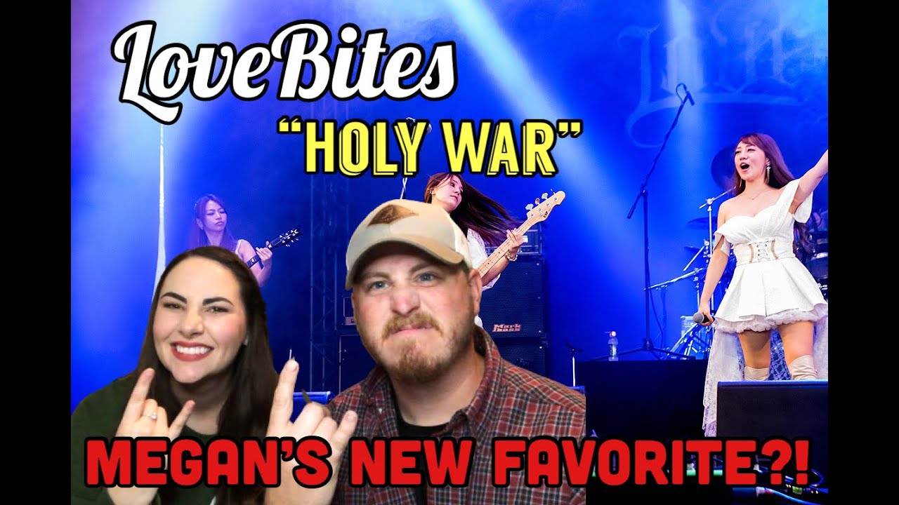 Wife's FIRST time hearing LOVEBITES: "HOLY WAR" LIVE (REACTION!!)