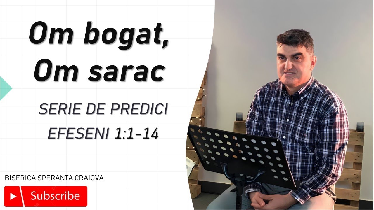 Efeseni 1:1-14 -- Om bogat, Om sarac - YouTube