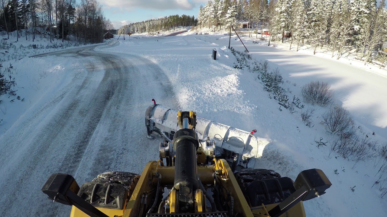 Cat 972m xe Wheel Loaders plowing snow 4Meter Drivex 4k YouTube