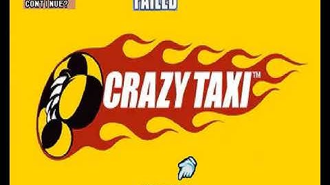 Crazy Taxi (Sega Dreamcast Bootleg) Continue & Game Over