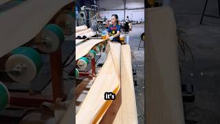 Real Wood… But Thin Like Paper?!  #woodworking #wood #facts #shorts #interior