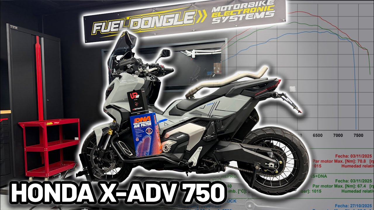 HONDA X-ADV 750 - REPROGRAMACIÓN + DNA + DECAT + PIÑÓN!