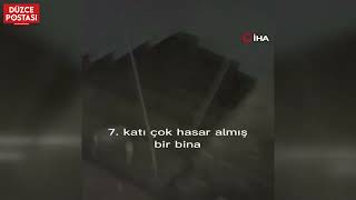 Artçı Sarsıntılar Arasında 7. Katta Mahsur Kalan Kediyi Kurtardı