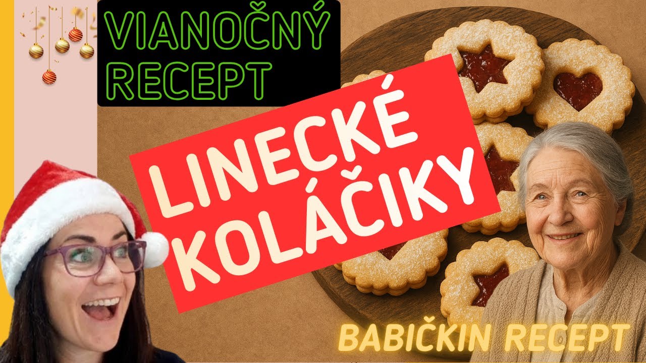 Linecké koláčiky – tradičný vianočný recept ⭐️ | Recepty pre Vás