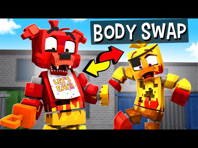 Foxy and Chica BODY SWAP?! - Fazbear and Friends SHORTS #1-9 Compilation class=