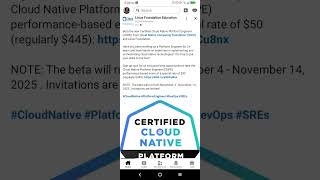 Certified Cloud Native Platform Engineer Beta Exam Opportunity