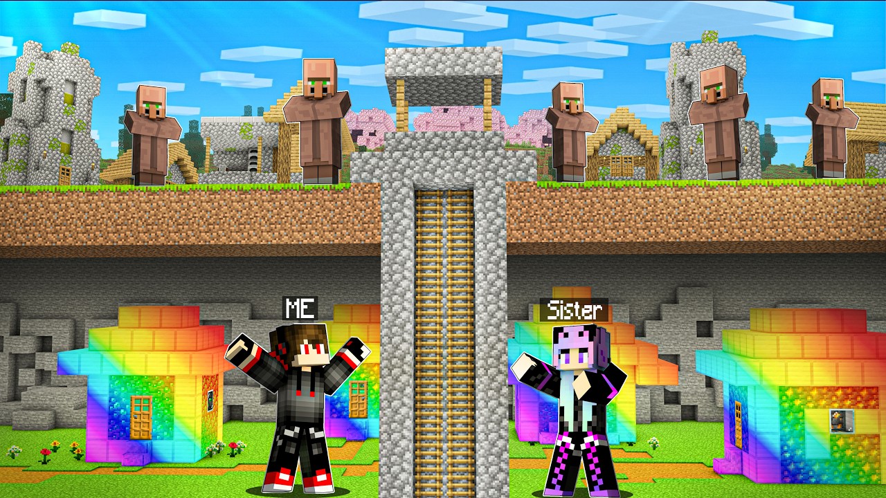 We Found a SECRET BILLIONAIRE VILLAGE in Minecraft..