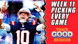 Week 11 NFL Game Picks