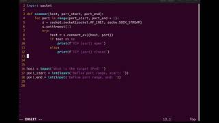 Python Network Port Scanner