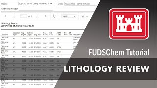 Lithology Review - FUDSChem