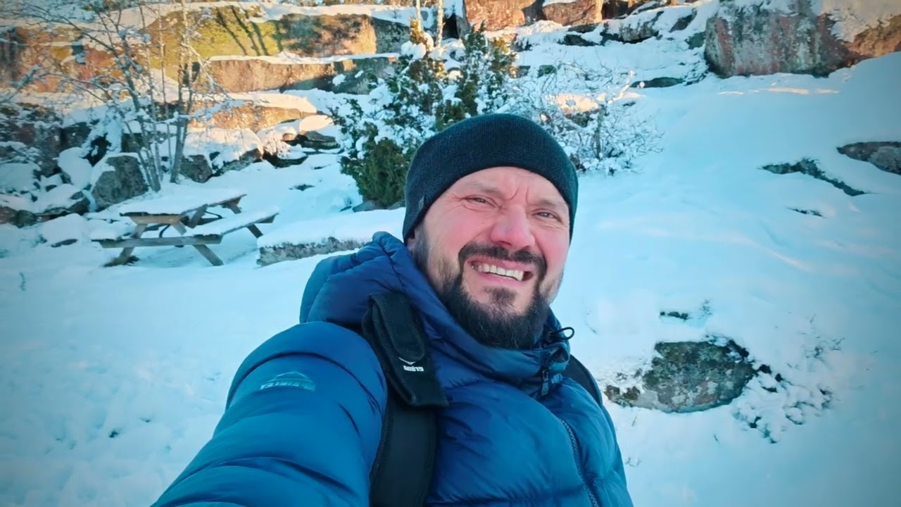 Зимняя прогулка. Национальный парк в Швеции-Gamleby Trollparken Garpes Vänner