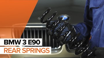 How to change rear springs on BMW 3 E90 TUTORIAL | AUTODOC
