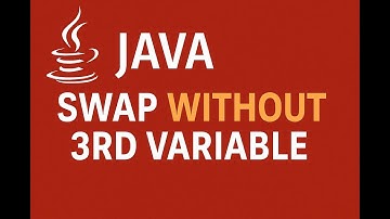 Java program to swap two numbers without using a third variable