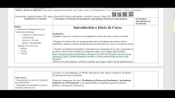 Plan de Ejecucion Inicio de Curso