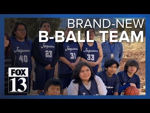 Navajo high school of just 30 students puts together basketball team