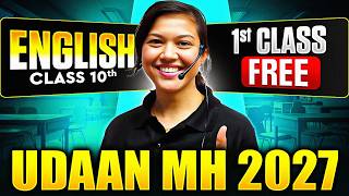 Class 10th Udaan MH 2027 Batch 🔥First FREE ENGLISH Class by Payal Mam | Maharashtra Board