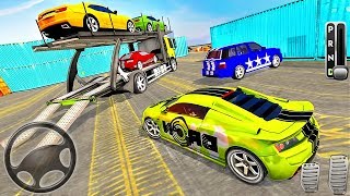 Real Car Transporter Truck 2019 - Transport 3D Vehicles Simulator - Android GamePlay screenshot 1