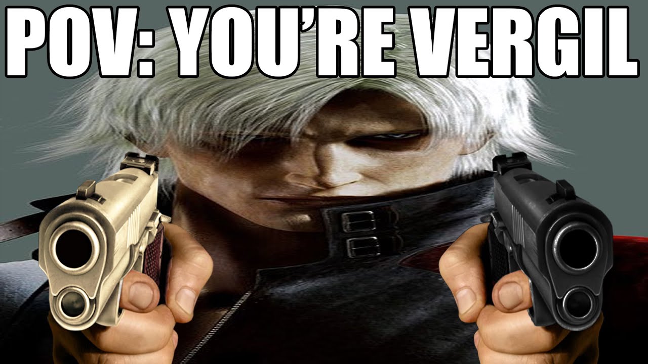 Fighting Vergil as DMC2 Dante