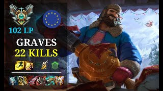 Graves Mid vs Fizz - 22 kills - Dehaste EUW Master (102 LP) Patch 11.3