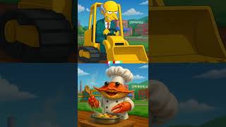 Mr. Burns Vs. Weird AI Cartoon Characters: Who Wins the Ultimate Fight?#shorts #viralvideo#trending