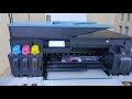 Inside a inkjet printer when it&#39;s printing