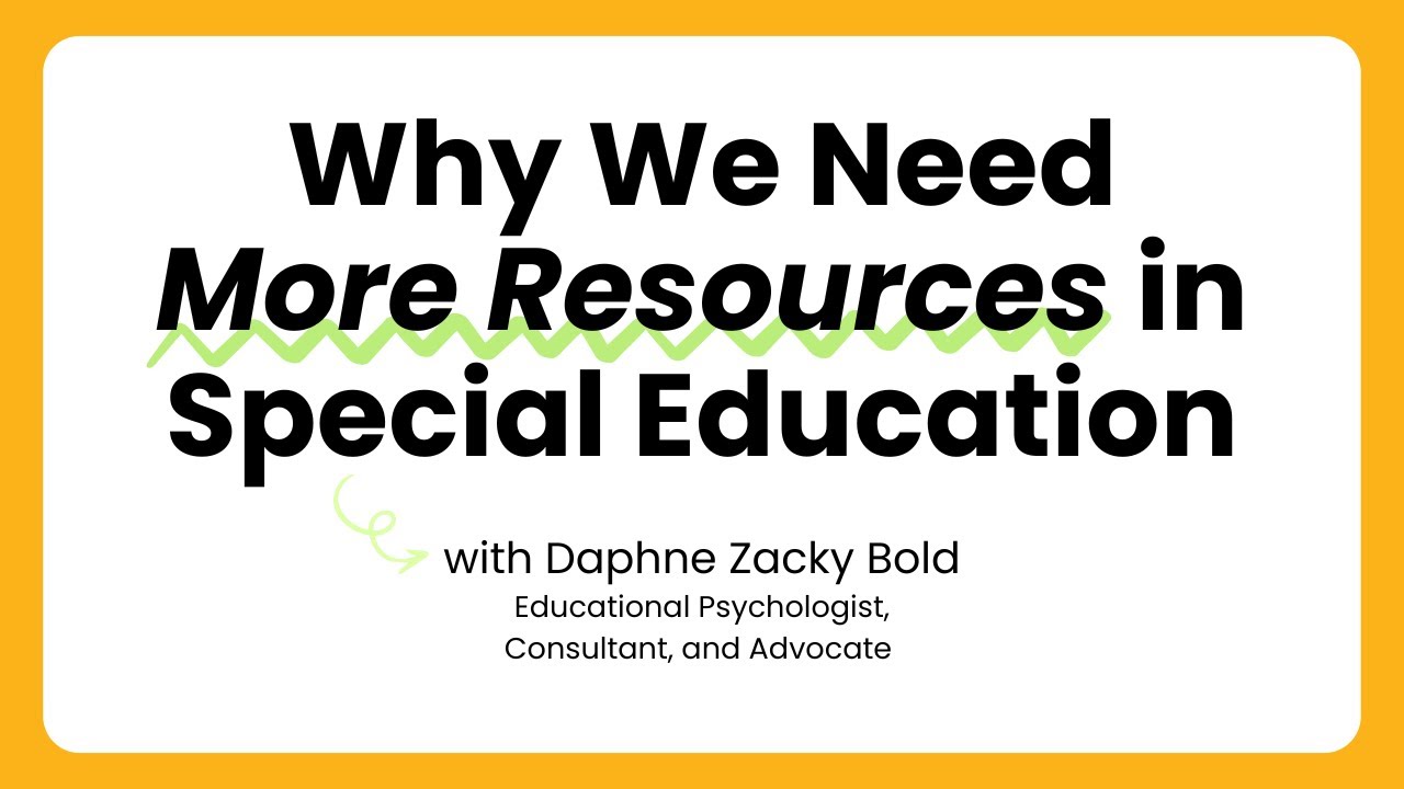 Почему нам нужно больше ресурсов в сфере специального образования