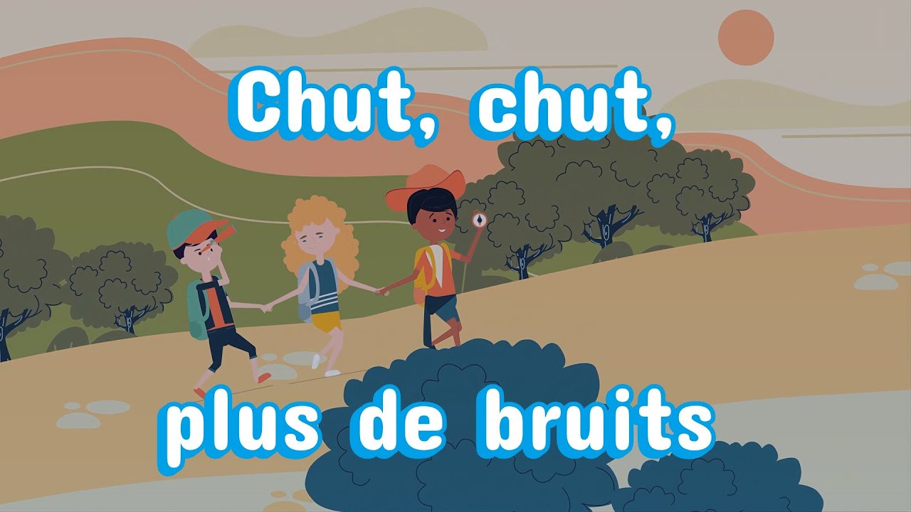 🦊✨ Chut, chut ! Plus de bruit – Clip musical apaisant pour enfants | Animaux de la nuit