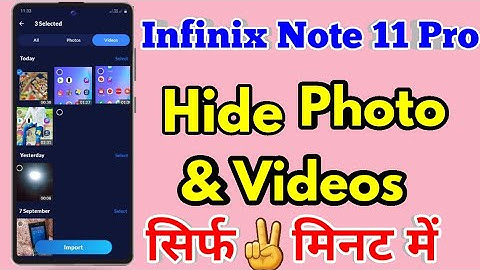 How To Hide Photo And Videos In Infinix Note 11 Pro | Infinix Note 11 Pro Hide Photo and Videos
