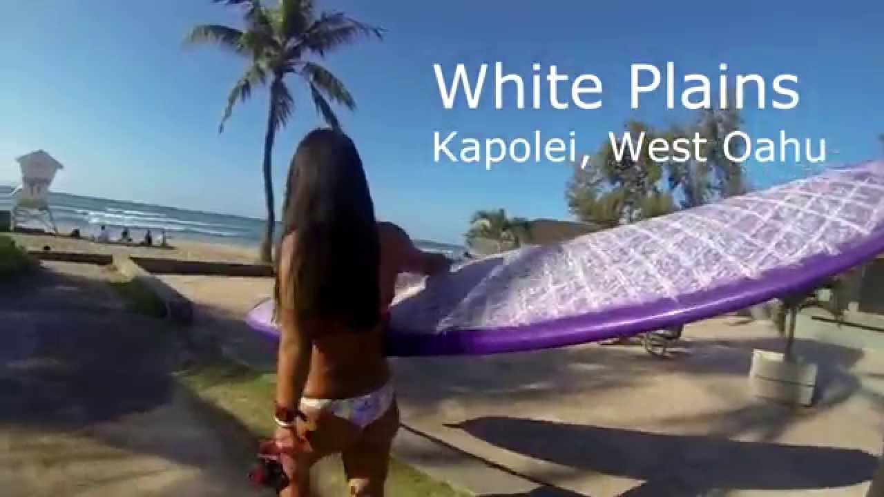 Surfing White Plains Beach Youtube