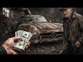 ASMR Car Restoration Rebuild of Mercedes Benz 300SL Gullwing1955 from Abandoned Condition to Looking