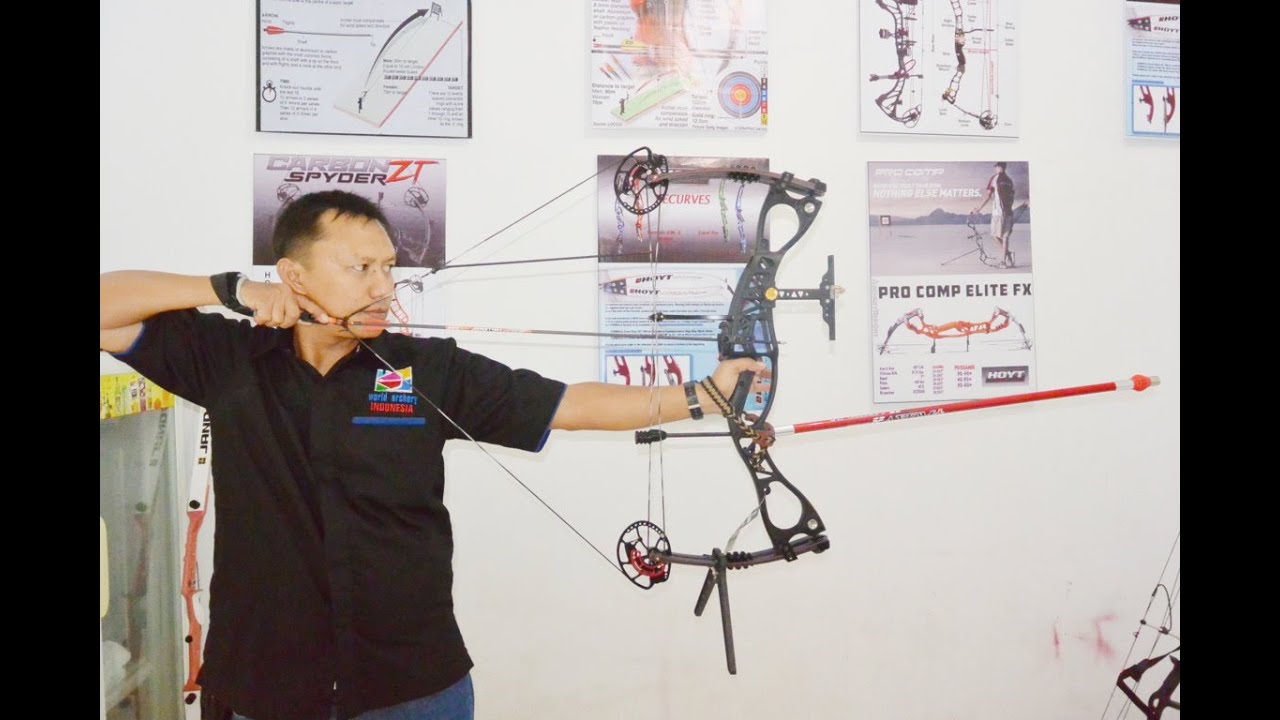 compound bow M122 caesar testing by Archery Bukittinggi - YouTube