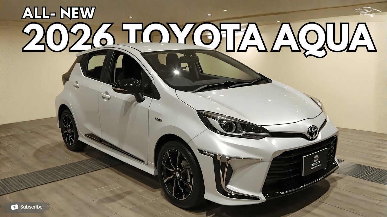 新型トヨタ アクア 2026年モデル発表 - 大胆なフェイスリフト、改良