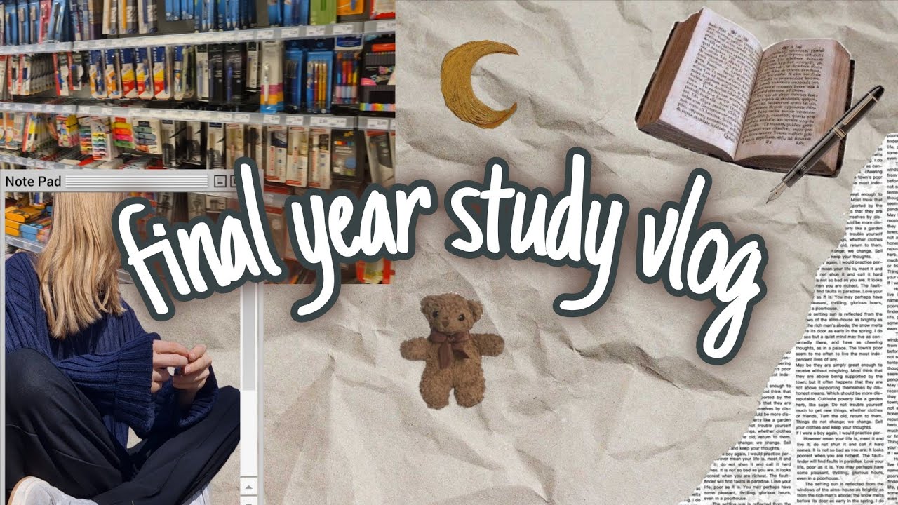 Productive study vlog 🎓| final year