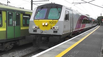 NIR 201 Class Loco 8209 + Enterprise Train - Howth Junction Station, Dublin