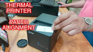 THERMAL PRINTER PAPER COMMING VERY SMALL OR VERY BIG HOW TO SET IT