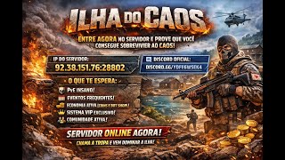 SCUM ILHA DO CAUS PVE COM AREAS PVP loot10x skill npcs ativos 🔥