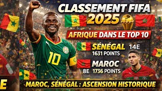 Classement FIFA des équipes nationales après la Coupe d'Afrique des Nations Maroc 2025