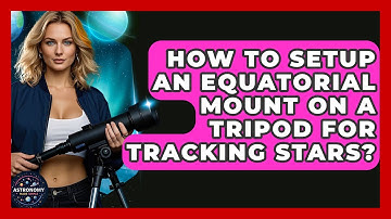 How To Setup An Equatorial Mount On A Tripod For Tracking Stars? - Astronomy Made Simple