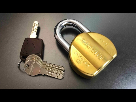 Thumbnail for [419] "Unpickable" Europa Diamant 14 Pin Padlock Picked