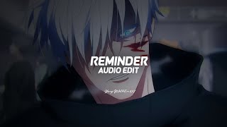 Reminder - The Weeknd Edit Audio