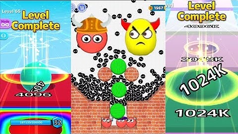 Ball Run 2048 vs Ball Run INFINITY vs Hide ball (draw to smash) brain teaser games  logic puzzle 👌