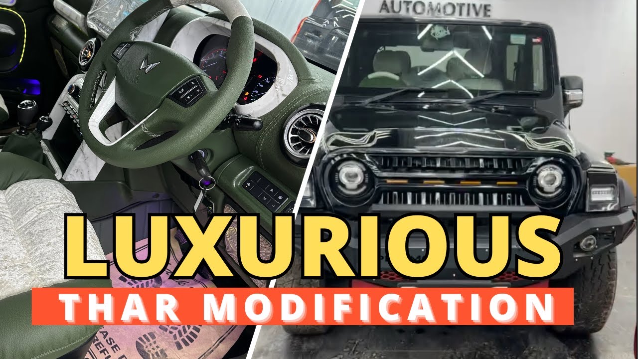 The BEST MODIFIED LUXURIOUS MAHINDRA THAR🔥‼️ New Mahindra THAR 2024 ...