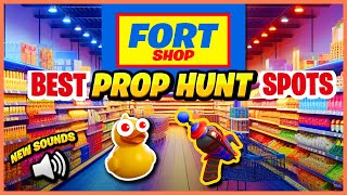 FORTSHOP PROP HUNT BEST HIDDEN SPOTS (watch end part) | FORTSHOP PROP HUNT Fortnite Secrets