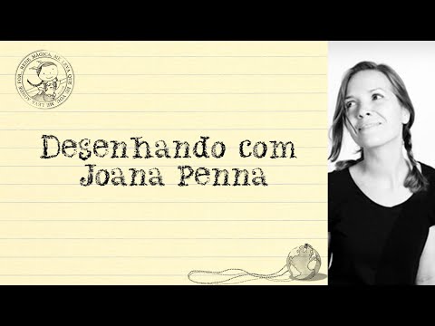 Joana Penna ensinando a desenhar um dragão