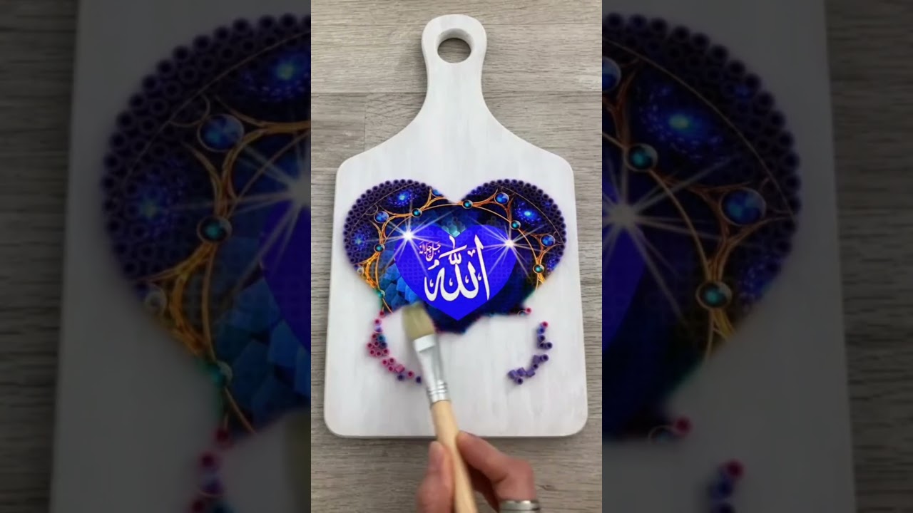 paint of allah name😱😱 #shorts #religion #ytshorts #islamicstatus #allah